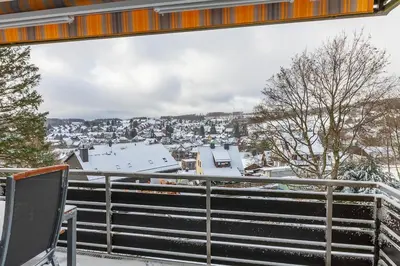Ferienwohnung Bergverliebt mit Balkon und Traumblick im Winter