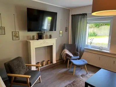 TV/Unterhaltungsangebot in der Unterkunft Harz Vital Lodge sehr komfortable Ferienwohnung