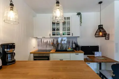 Küche/Küchenzeile in der Unterkunft Ferienwohnung Wurmbergstübchen an der Wurmbergseilbahn