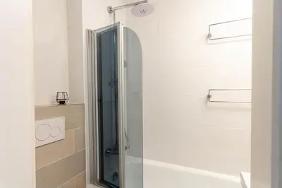 Ein Badezimmer in der Unterkunft Ferienwohnung Somnia mit Balkon