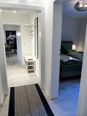 Ein Bett oder Betten in einem Zimmer der Unterkunft Waldhaus Staufenbergblick in Zorge