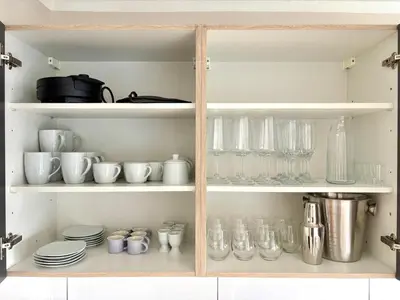 Küche/Küchenzeile in der Unterkunft HyggeLiving - DELUXE - 90qm - Balkon - Gartenblick - 55 Zoll TV - Boxspringbetten - Hunde - Kinder - Fahrradkeller