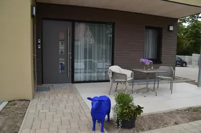 Das Gebäude in dem sich die Ferienwohnung befindet