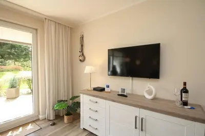 TV/Unterhaltungsangebot in der Unterkunft Ferienwohnung Bergparadies mit Terrasse