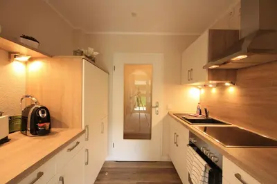 Küche/Küchenzeile in der Unterkunft Ferienwohnung Bergparadies mit Terrasse