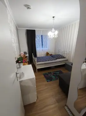 Ein Bett oder Betten in einem Zimmer der Unterkunft Ferienwohnung - Glockenbergtraum - im schönen Harz, 2 Zimmer mit Südbalkon