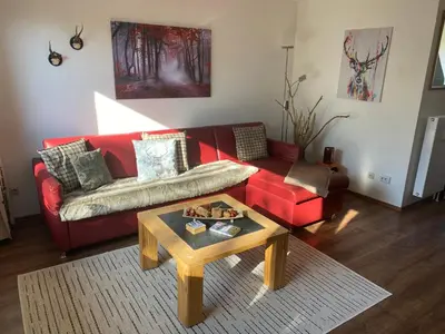 Ein Sitzbereich in der Unterkunft Gipfel Lounge