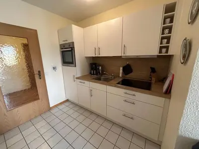 Küche/Küchenzeile in der Unterkunft Ferienwohnung Kleine Auszeit
