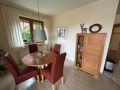 Ein Sitzbereich in der Unterkunft Ferienwohnung Kleine Auszeit
