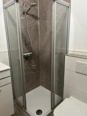 Ein Badezimmer in der Unterkunft Ferienwohnung Kleine Auszeit