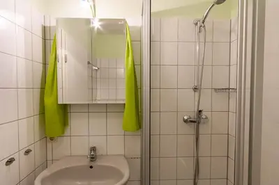 Ein Badezimmer in der Unterkunft Apartment an der Wurmbergseilbahn mit Balkon