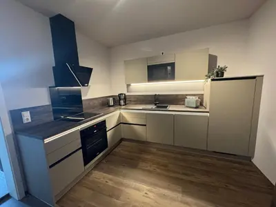 Küche/Küchenzeile in der Unterkunft Stilapartment Oasis 2
