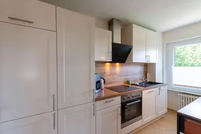 Küche/Küchenzeile in der Unterkunft Ferienwohnung Bergrausch mit Balkon