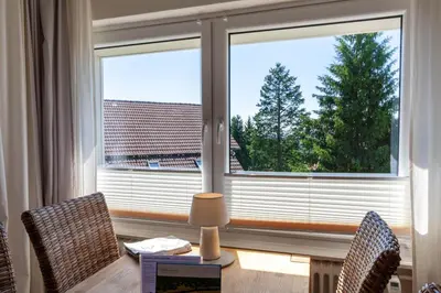 Ein Sitzbereich in der Unterkunft Ferienwohnung Bergrausch mit Balkon