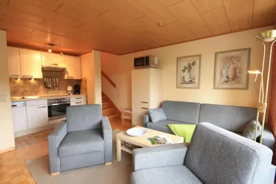 Küche/Küchenzeile in der Unterkunft Ferienwohnung Maximilian mit Balkon