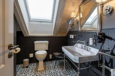 Ein Badezimmer in der Unterkunft Landhaus Kutscherhaus
