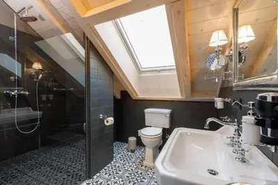 Ein Badezimmer in der Unterkunft Landhaus Kutscherhaus
