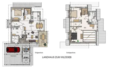 Grundriss der Unterkunft Landhaus zum Wilddieb