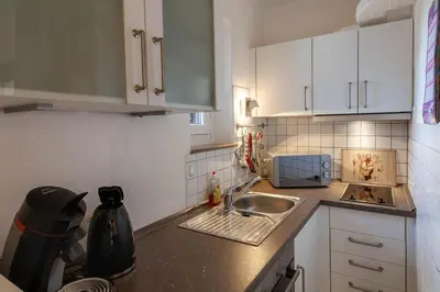 Küche/Küchenzeile in der Unterkunft Ferienwohnung Wurmberg Ausblick mit Balkon
