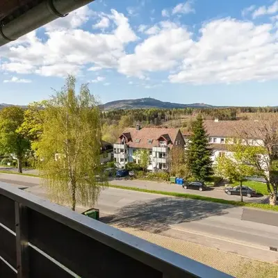 Ferienwohnung Wurmberg Ausblick mit Balkon