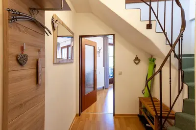Grundriss der Unterkunft Ferienwohnung Bergblick mit Balkon