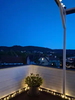 Ein allgemeiner Bergblick oder ein Berglick von der Ferienwohnung aus