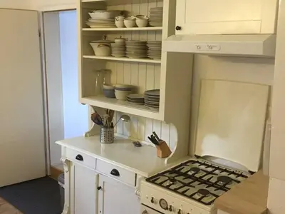 Küche/Küchenzeile in der Unterkunft Haus Schwalbenherd