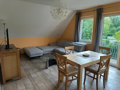 Ein Sitzbereich in der Unterkunft Magdalena Apartments 4