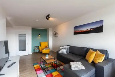 Ein Sitzbereich in der Unterkunft Apartment Gipfelblick mit Balkon