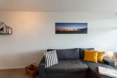 Ein Sitzbereich in der Unterkunft Apartment Gipfelblick mit Balkon