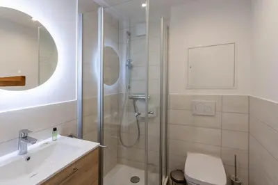 Ein Badezimmer in der Unterkunft Apartment Gipfelblick mit Balkon