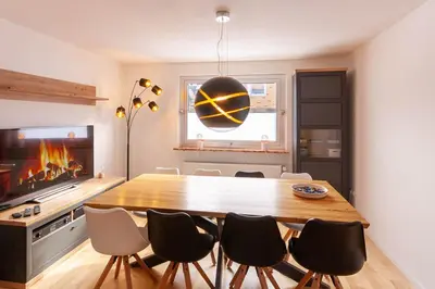 Küche/Küchenzeile in der Unterkunft Ferienhaus Holzwurm