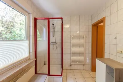 Ein Badezimmer in der Unterkunft Ferienhaus Huckla