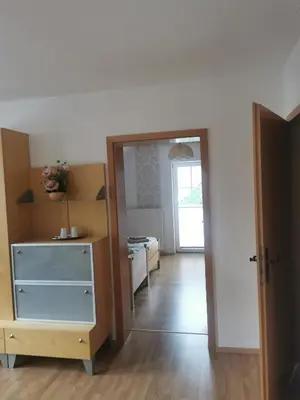 Ein Bett oder Betten in einem Zimmer der Unterkunft An der Bode