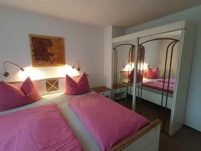 Ein Bett oder Betten in einem Zimmer der Unterkunft Ferienwohnung Wagner