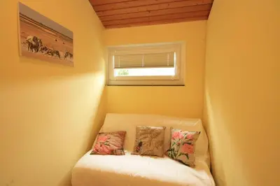 Ein Bett oder Betten in einem Zimmer der Unterkunft Ferienwohnung Bodefall mit Balkon