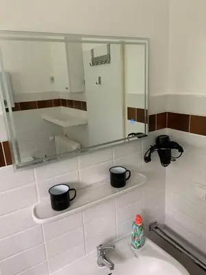 Ein Badezimmer in der Unterkunft Harzer Nest