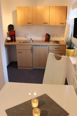 Küche/Küchenzeile in der Unterkunft Ferienwohnung Arlt
