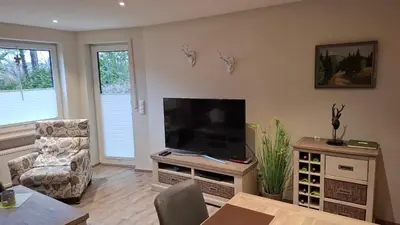 TV/Unterhaltungsangebot in der Unterkunft Ferienwohnung Kurparkglück