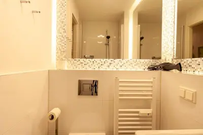 Ein Badezimmer in der Unterkunft Ferienwohnung Mauna Kea