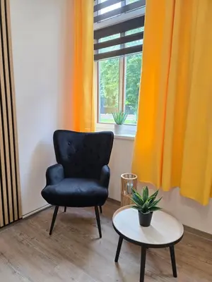 Ein Sitzbereich in der Unterkunft Stilvoll zu Hause mit Charme, bis zu 6 Personen