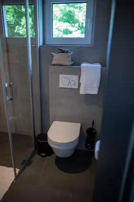 Ein Badezimmer in der Unterkunft Luchs Quartier Hahnenklee