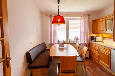 Küche/Küchenzeile in der Unterkunft Ferienwohnung Rose