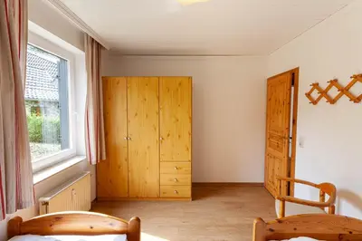 Ein Sitzbereich in der Unterkunft Ferienwohnung Mohn