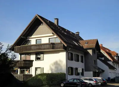 Das Gebäude in dem sich die Ferienwohnung befindet