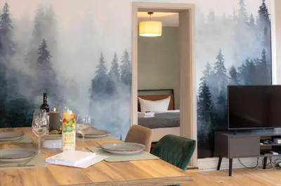 Ein Sitzbereich in der Unterkunft 3 Zimmer Ferienwohnung Harter Brocken