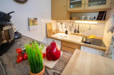 Küche/Küchenzeile in der Unterkunft Ferienwohnung der Berg ruft