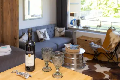 Getränke in der Unterkunft Ferienwohnung der Berg ruft
