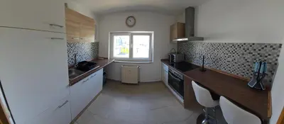 Küche/Küchenzeile in der Unterkunft Ferienwohnung Mila