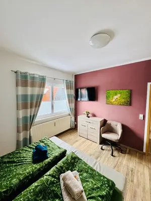 Ein Sitzbereich in der Unterkunft Harz Flair Schierke